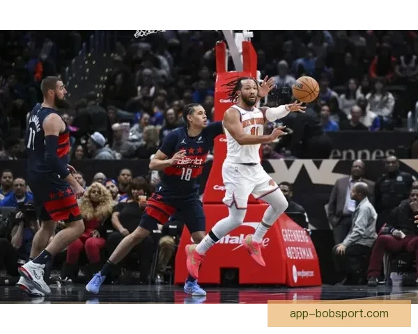 尼克斯七人得分上双布伦森32分助队险胜鹈鹕迎七连胜